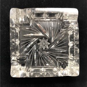 Etched Ashtray Never Used NWOT